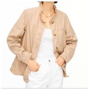 J. Crew Ruffled Collar Chino Chore Jacket 🧥